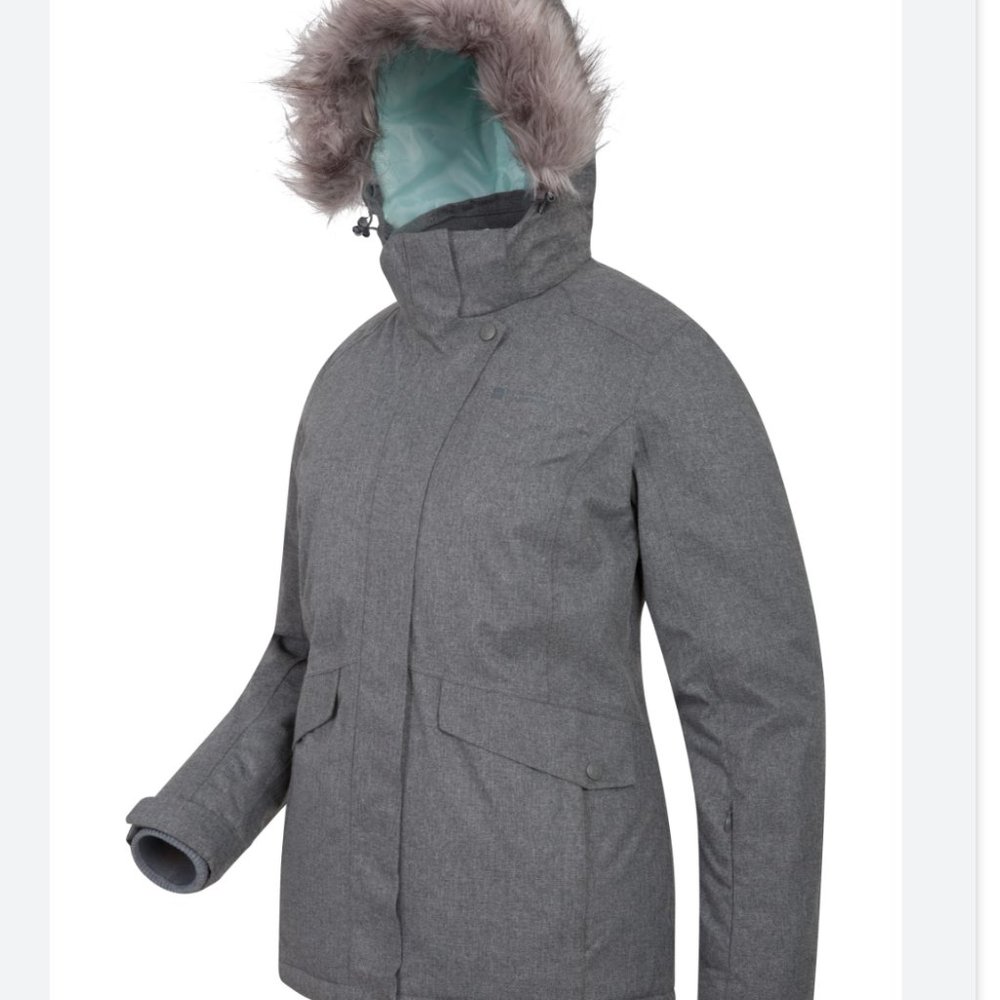 MOUNTAIN WAREHOUSE Women's Braddock Snowboard Gray Ski Jacket size 16